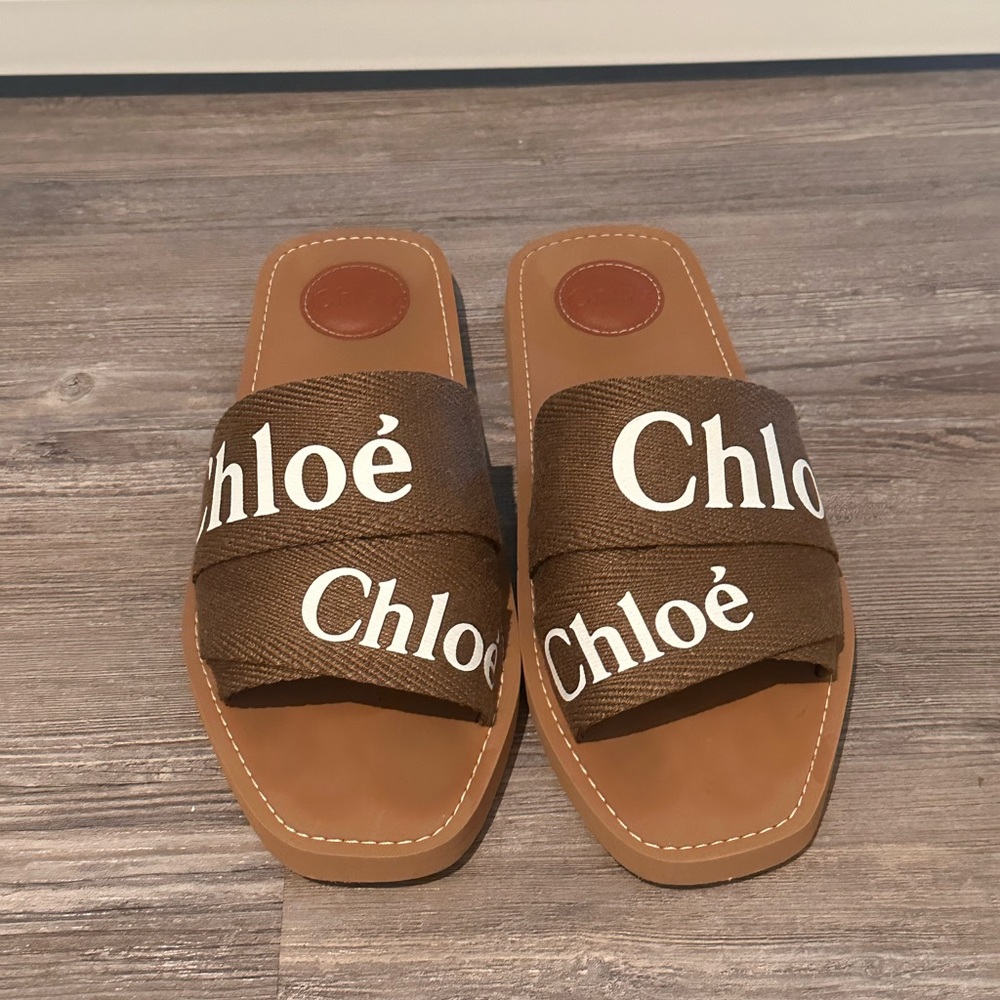 Chloe Wood Sandals